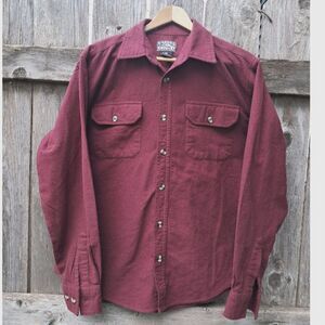 Casual Country Outfitters Men Med Shirt Flannel Pockets Button Up Cowboy Western